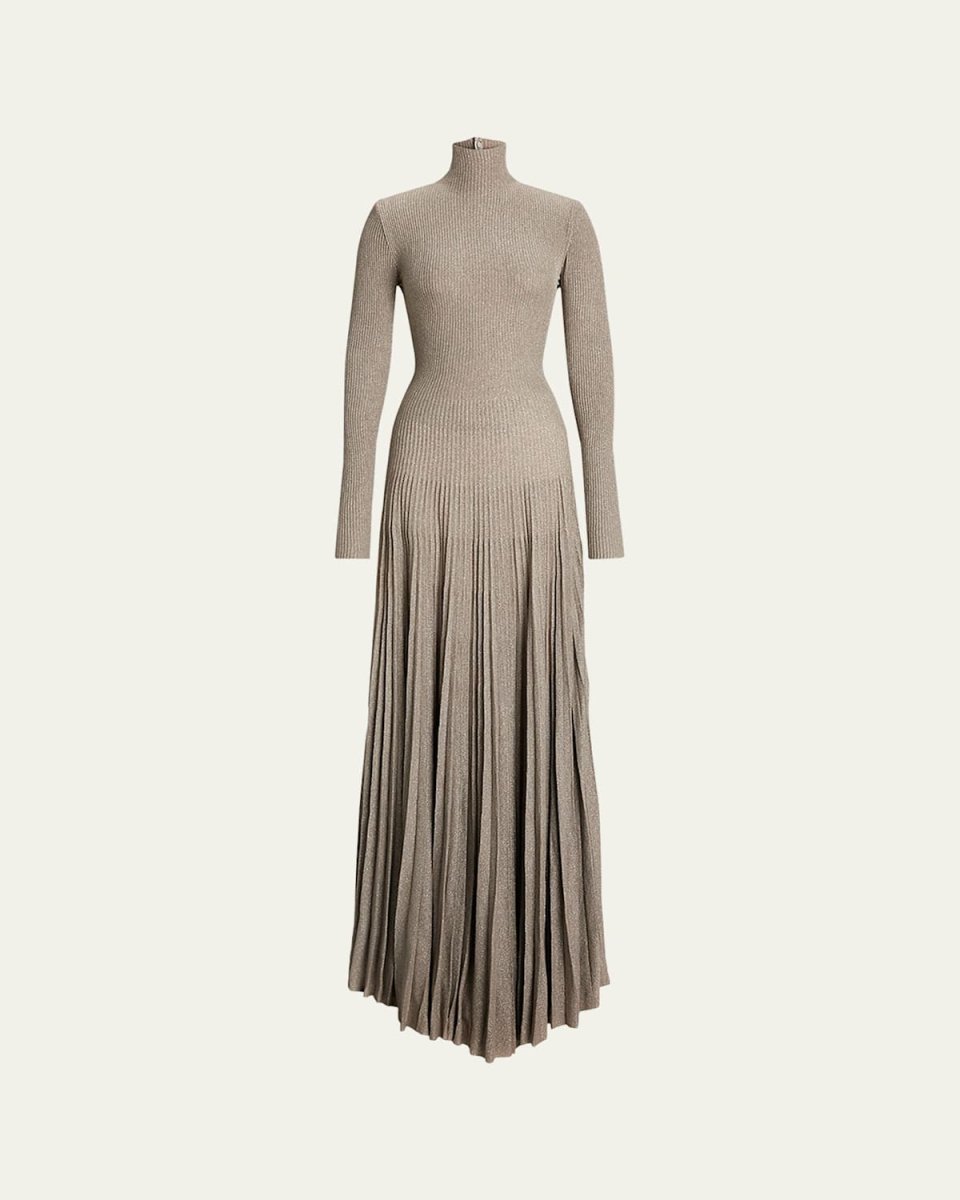 Turtleneck Sweater Evening Dress